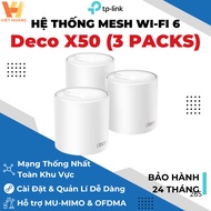 [3 Packs] TP-Link Deco X50 WiFi 6 Router Standard AX3000 Mesh WiFi 6 - Genuine