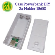 Modul Kit Powerbank 5V 1A Case DIY 2 Slot Holder Baterai 18650 Casing