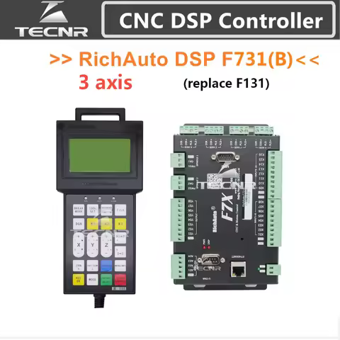 RichAuto DSP F731 3 Axis Motion Control System F7X CNC DSP controller replace F131 A11 B51 for cnc e