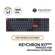 Keychron K17 Pro QMK Mechanical Keyboard 96%, Wired/Bluetooth, RGB, Low Profile, QMK/Launcher