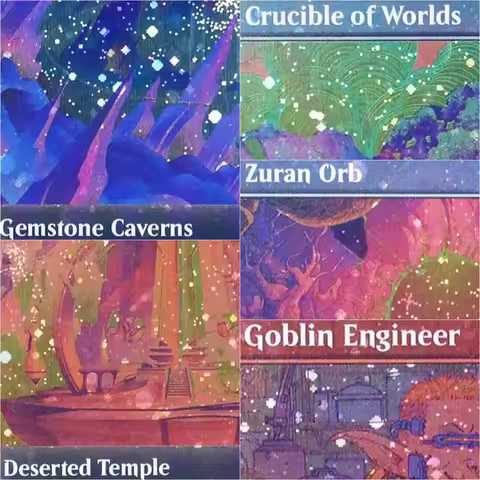 GalaxyFoil Zuran Orb/Deserted Temple/Plaza of Heroes Magical Proxy cards Black Proxy Playing Board G