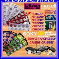 GB Sony Maxell Car Romete Battery Control Battery -27A 23A CR2032 CR2025 CR2016 CR1616 CR1632 CR1620
