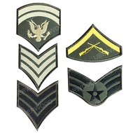 Military Shoulder armband Rank PATCH RANK AIRBORNE MAJOR Master ARMY hook loop badge stripe Chevron 