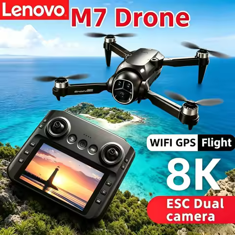 Lenovo M7 RCDrone 8KHD Dual Camera WiFi FPV Foldable Quadcopter Portable Professional Aerial Photogr