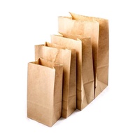 Kraft Brown Paper Bag / Grocery Paper bag / Kraft Paper Bag / Bulsita (100PCS)