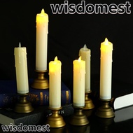 WISDOMEST Electronic Candles, Multi-scenario Party Supplies LED Candles, High Quality Battery Operated Home Decoration Flameless Candle