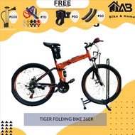 JAB.[Original] Tiger 26er Folding bike, Carbon steel Frame, Shimano groupset, Dual disc break