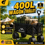 WTHB Camping Wagon Trolley Foldable Tool Truck Portable Shopping Cart Camping Trolley Troli Barang