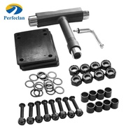 Perfeclan Skateboard Wheels Set Skateboard Pads Skateboard Wheels and Bearings Set for Skateboard Re