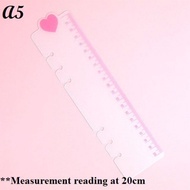 A5/A6 6 RING PLANNER SIDE PINK RULER