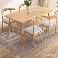 Table Household Fast Food Rectangular Combination Table Chair Dining Table Chair Snack Simple Eating