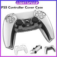 PS5 Controller Skin, Anti-Slip Plastic Transparent Cover for Playstation 5 Controller, Plastic Skin Protective Cover Case for PS5 DualSense Wireless Controller