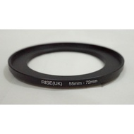 Rise Step Up Filter Ring 55mm - 72mm StepUp 55 mm - 72 mm 55 - 72