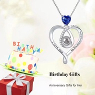 Style Niche 925 Luxury Light Gift Holiday 100 Kinds of Projection Net Necklaces Burst Memory Love La