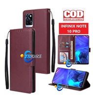 Flip Case INFINIX NOTE 10 PRO Flip Cover Wallet Standing Dompet Casing