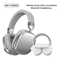 WH35Max Headset Electroplating Simple Wireless Long Battery Life Bluetooth Headset