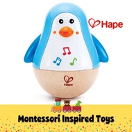 Montessori HAPE 0331 PENGUIN MUSICAL WOBBLER for BABY TOYS