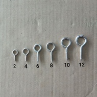 MATA GANTUNGAN 12 Pcs Screw Eye Cap 2 4 6 8 10 12 Screw Heel Cap Hanging Screw Heel Cap Screw Eye Pi