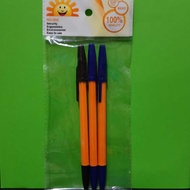 Economy Orange Ballpoint Pen 4pcs @ pack