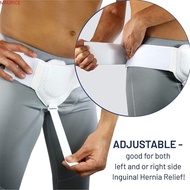 MAURICE Hernia Belt, Adjustable Removable Hernia Brace, Removable Compression Pad Unilateral Groin Black Truss for Inguinal Elderly People