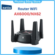 WiFi Router 6 Dual Band Wifi 6 Router AX6000 Mbps NETIS Model NX62