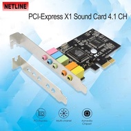 PCIE X1 SOUND CARD 4.1 CH CMI 8738 SOUND CARD PCI-E EXPRESS