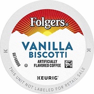 ▶$1 Shop Coupon◀  Folgers Vanilla Biscotti Flavored Coffee, 12 Keurig K-Cup Pods