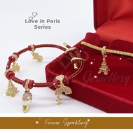 Charm | Dangle | Pendant | Paris Series | Forever Sparkling | 916 Gold | CZ | Jewellery | Forever Go