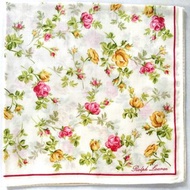 Ralph Lauren 復古手帕玫瑰花卉 20 x 20 英寸