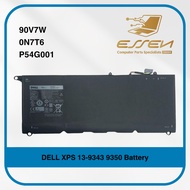 Dell 90V7W JD25G 0N7T6 P54G001 for XPS 13 9343 9350 Battery