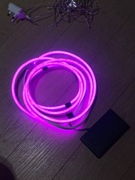 LED 霓虹燈燈條12V 紫粉色