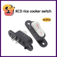[Ready Stock Supply] 10PCS KCD1 Rice Cooker Switch Printing 2P Rocker Switch 2 Pins 2 Gears for Elec