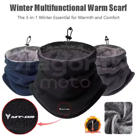 For YAMAHA MT-09 MT09 Mt 09 2017 2018 2019 Winter Motorcycle Warm Mask Men Women Fleece Neck Outdoor