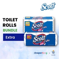 (Bundle of 2) Scott Extra Value Pack Toilet Rolls (Regular/Jumbo) - 2 Ply