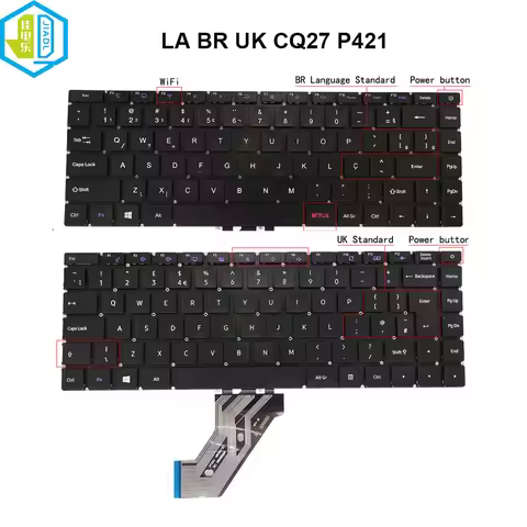 CQ27 GB Latin Brazilian Keyboard For Teclado Para Notebook Cloudbook Aiwa Na-1431 Na-1413 Nsx Omicro