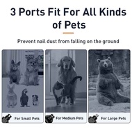 Electric Pet Nail Grinder Professional Dog Nail Clippers + 2 LED Light Rechargeable Cat Claw Nail Gr