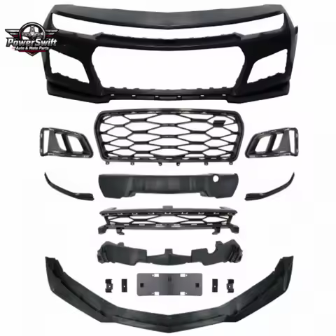 Suitable for 10-23 Camaro Modified ZL1 Body Front Bumper Assembly AMPP1LE Large Surround Hood Kit