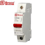 MCB BreakerOriginal MCBBroco 1P C 16A 16Amper C16 SNI for 220V home electricity