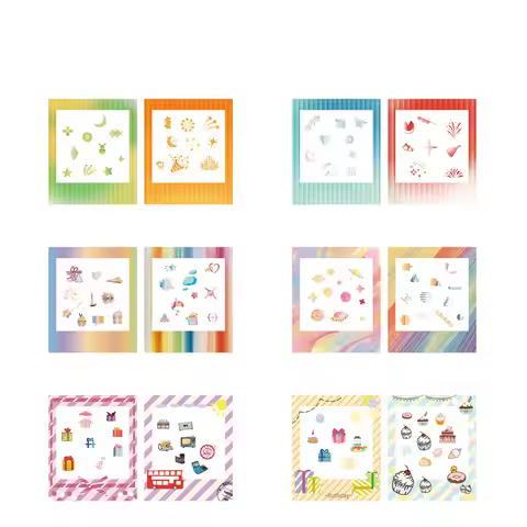 4 Inch Square Film Frame Tags Photo Decoration 12 Creative DIY Decorative Stickers For Fujifilm Inst