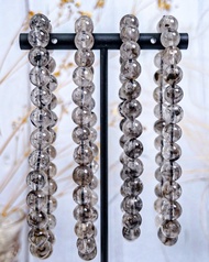 【輝銻礦共生白水晶】稀品 輝銻礦共生 水晶手鍊手串 / 一物一拍