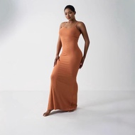 SKIMS Dress European American Slim-fit Modal High Elastic Threaded Sling Dress