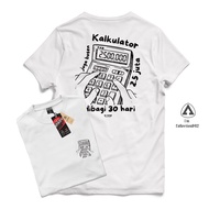 Calculator T-Shirt Also Bosen 2.5 Million in 30 Days - Funny Words - Word Shirt - Viral Combed T-Shi