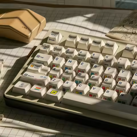 Eleworks Cherry Profile ASCII Dye Subbed Keycap Set thick PBT for keyboard 87 tkl 104 ansi xd64 bm60