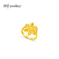 MJ Jewellery 916/22K Gold Flower Ring C42