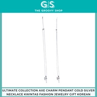 Ultimate Collection Axe Charm Pendant Gold Silver Necklace Kwintas Fashion Jewelry Gift Korean
