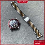 22mm strap For Tudor GMT BlackBay Steel Jubilee Middle Gold WatchBand Strap Bracelet