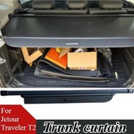 For Jetour Traveler T2/L9/L6/T1/L7 Trunk Cargo Cover Shade Retractable Luggage Shelf Partition Stora