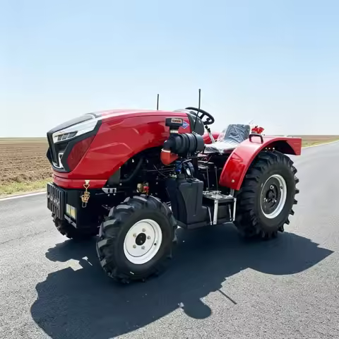 Customized Tractor rotary tiller, wide durable four-wheel rotary tiller, high-power efficient farm t