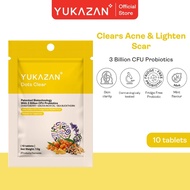 Yukazan Dots Clear 10's Chewable Supplement Reduce Acne / Lighten Scars / Anti Acne / Skin Clarity