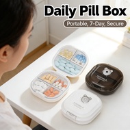 Medicine Box Portable Medicine Box Daily Box Travel Divider Mini Medicine Box 7 Days Medicine Storag